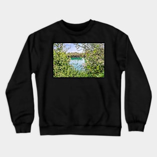 Lake and Leaves View Crewneck Sweatshirt